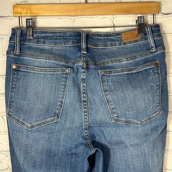 Judy Blue Lemon Patch High Waist Skinny Jeans Style 88233 size 7/28 - Picture 6 of 12